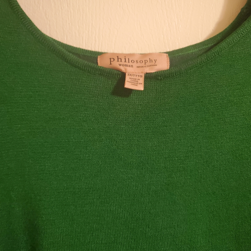 Philosophy Woman Crew Neck Sweater in Green